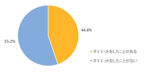 自己流ダイエットは失敗する人が多い 円グラフ1